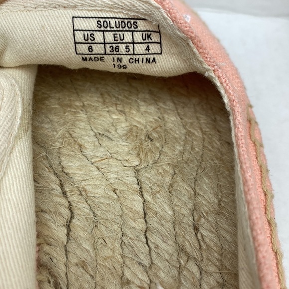 Soludos Women’s Pink Aloha Platform Espadrilles - Picture 7 of 7